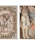 Royal twins mice, Little sister and brother in box