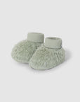 Booties in organic cotton fur