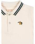 FLORIAN POLO SHIRT & SHORTS SET GOTS - antique white, konges slojd