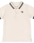FLORIAN POLO SHIRT & SHORTS SET GOTS - antique white, konges slojd