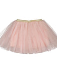 Tutu skirt - Pink with gold polka dots