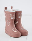 Rose Colour-Changing Kids Winter Wellies: UK3 - EU19