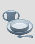 Silicone Learning Feeding Set: Blue