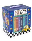 Things That Go – Box Set of 6 Mini Board Books - Baby & Toddler Vehicle Set