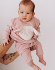 Terry Set – Embroidered Sweater & Terry Trousers SET - Sheep
