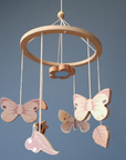 Wooden Cot Mobile, FSC 100% – Butterflies