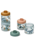 Dominique Baby Food Boxes - 4 Storage Boxes