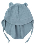 MUSLIN SUN HAT WITH TEDDY EARS