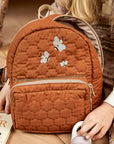 Nikki quilted bag - School bag - Summer Bag - Kindergarten Bag- Caramel Café