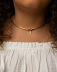 18k Gold Necklace - Rusted
