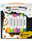 My Mini World – Box Set of 6 High-Contrast Mini Board Books - First Words
