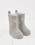 Geothermal Grey Colour-Changing Kids Wellies: UK11 - EU29