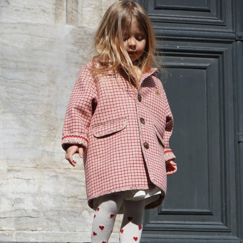 Nel's Coat - Checked Konges Slojd Checked Coat – Chloe's Closet Malta