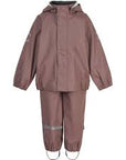 Mikk-Line Rainwear w. Suspenders - PU - Recycled - Burlwood