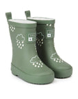 Khaki Green Colour-Changing Kids Wellies: UK5 - EU22