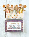 Triplets, Baby mice in matchbox - Maileg
