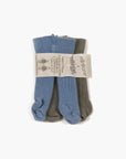 Pack of 2 blue/sage tights- MINIKANE