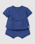 Sweater set with pocket and shorts