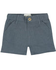 Dirkje boys shorts steel blue linen