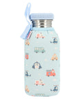 Customizable Serenity Blue Basic Steel Bottle