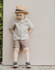 MUSLIN KIDS SHIRT & SHORTS – GOTS – SS25 - WOOLY ORGANIC