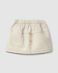 Organic style pull-up skirt with pocket