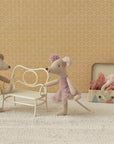 Ballerina mouse, Little sister - Off white