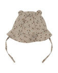 MUSLIN SUN HAT WITH TEDDY EARS - GOTS - SS25