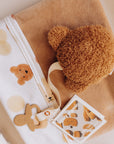 PACIFIER HOLDER - TEDDY - CARAMEL BROWN