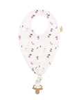 2-in-1 Organic Cotton Bib & Pacifier Clip