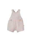 PORCELAIN GINGHAM DUNGAREES FOR BABY BOY