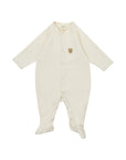 SLEEPSUIT WITH TEDDY EMBROIDERY - GOTS - NOOS