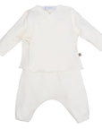 Natural Gift - Ecru Set and Bib 3-6 Months