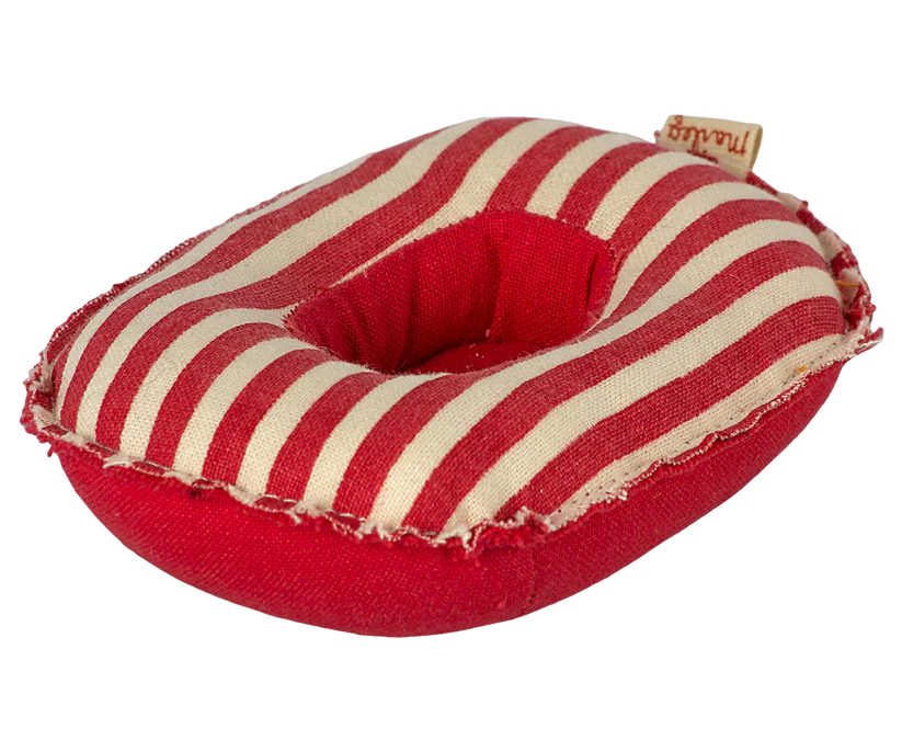 Rubber boat, Small mouse - Red stripe - Maileg mouse