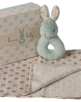 Rabbit rattle set - Mint