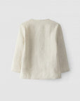 Mandarin collar linen shirt - Soft Squares