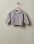 LOVELY MOTHER LOVE Frill Collar Sweater - Merino Wool Camisola