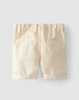 Shorts Boys plain in twill – Sand Color – Organic Cotton