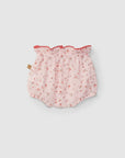 Bodysuit and Diaper covervichy pla id ruffled collar with flowers