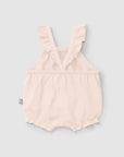 Plain shortie in linen with cotton and straps with ruffle- Organic Snug