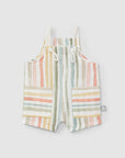 Multicolored striped chest shorts