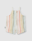 Multicolored striped chest shorts