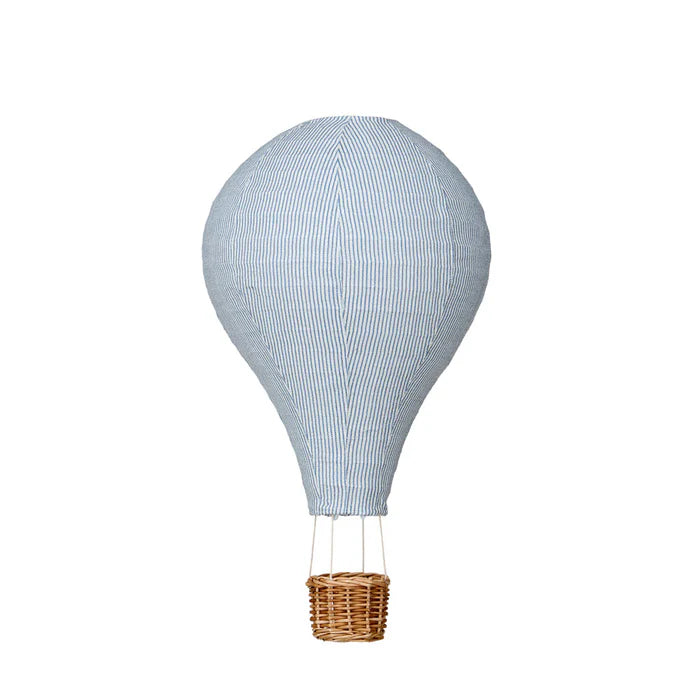 Lamp Shade, Hot Air Balloon – Classic Stripes Blue