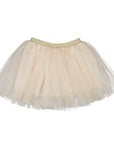 Tutu skirt - Gold with gold polka dots