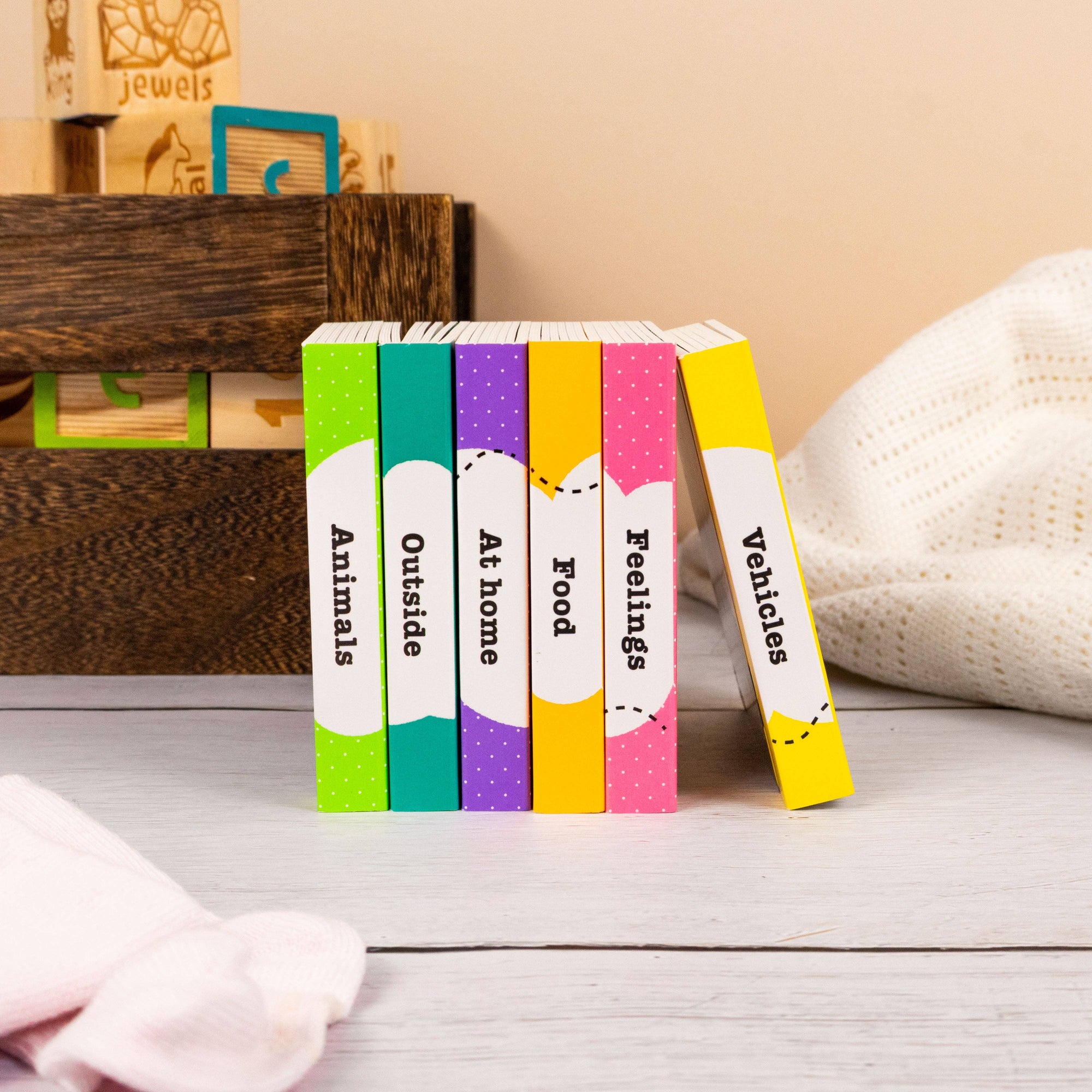 My Mini World – Box Set of 6 High-Contrast Mini Board Books - First Words