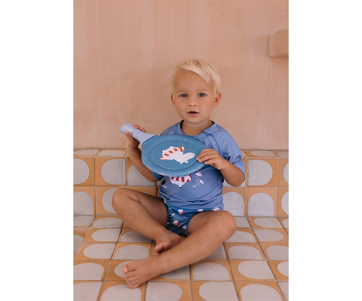 Neoprene Hippos Beach Paddles with Ball