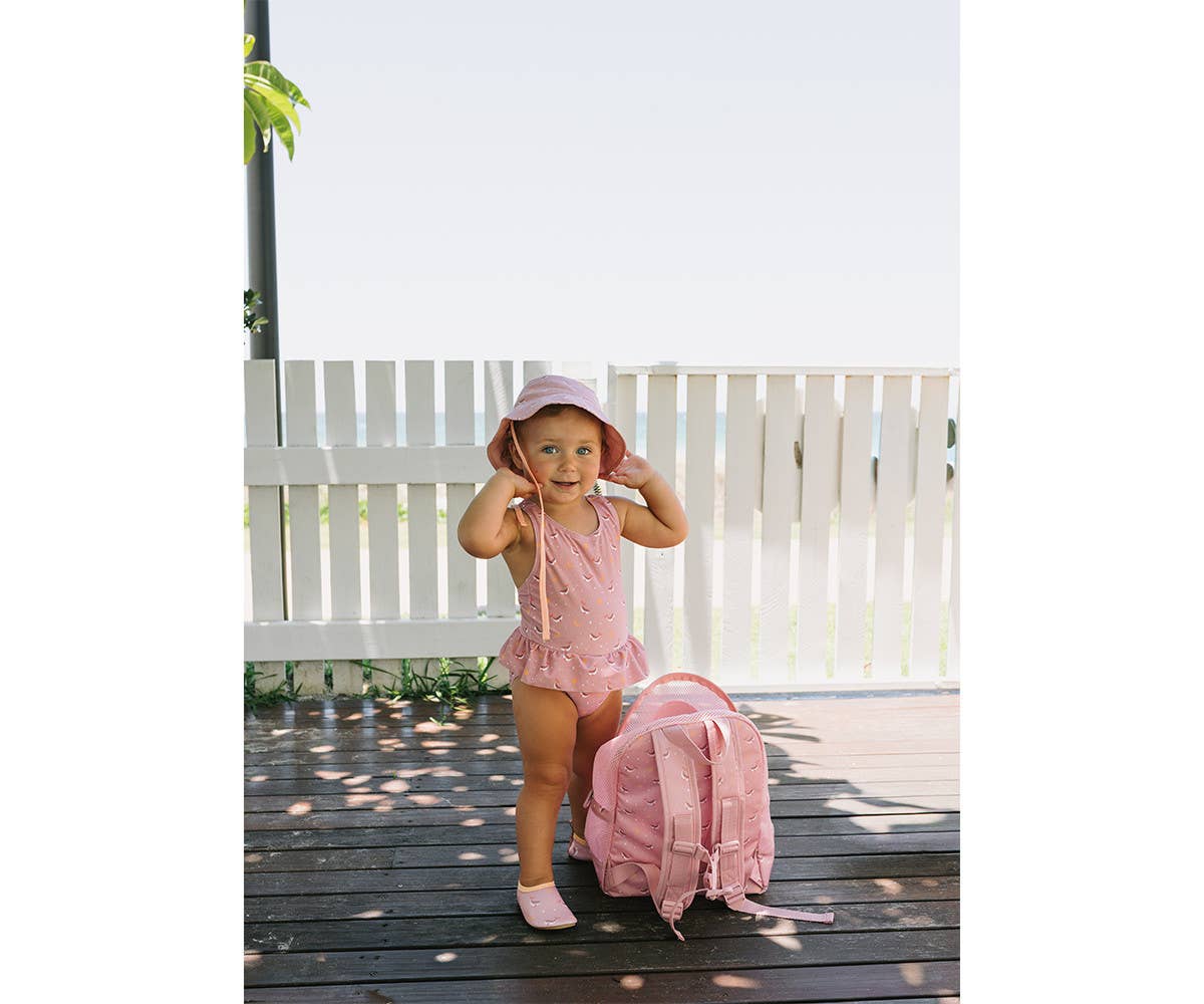 Reversible Pink Whale Hat M