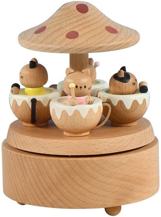 Bébli - Music Box - Wooden Music Box Cat Paradise