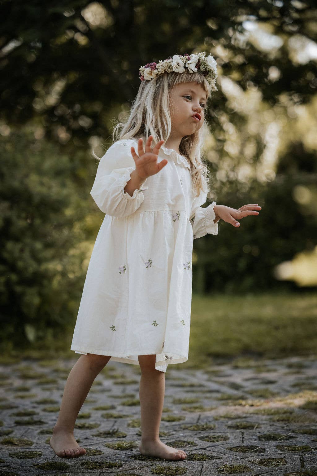 Annie&amp;Charles🌸 Baby Bloomer/ Spring Floral Collar Dress