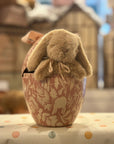 Bunny plush, mini - Cream peach in a cute Easter egg box